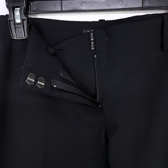 Theory Wool Straight Leg Dress Pants Womens Size 8 Career Black - Picture 7 of 14